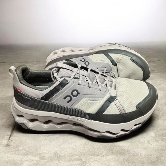 On Cloud Horizon Men’s Mission Grip Waterproof Hiking Shoes in Gray Sz-11.5 main image 5